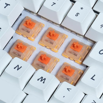 Mechanical Keyboard Switches,Gateron EF Curry 50gf Linear Switche,5 Pins Stem Pre Lubed Key Switches Compatible with MX Keycaps for Gaming Keyboard (90PCS Curry Switche Pro)