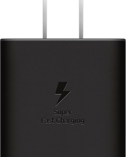 SAMSUNG 45W Wall Charger Power Adapter with Cable Included, Super Fast Charging for Galaxy Phones, Tablets and USB Type C Devices, Low Standby Power Consumption, EP-T4511XBEGUS, Black