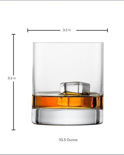 ZWIESEL GLAS Paris Whiskey Glass 10.5 Ounce (Set of 6), Tumbler for Whiskey, Dishwasher-Safe Tritan Crystal Glasses, Made in Germany