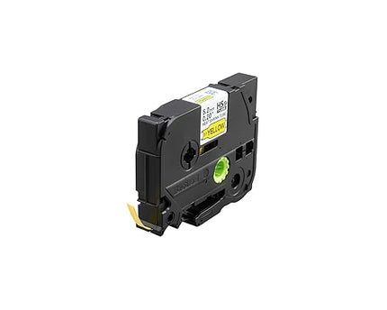 Brother HSe611E 5.28mm (0.2in) Black on Yellow 3:1 Heat Shrink Tube