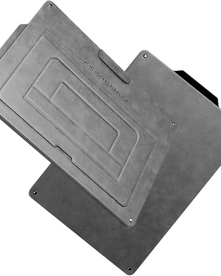 PUNCUBE Portable Lap Desk - Lap Desk with Retractable Mouse Pad, Adjustable Stand, Writing Board, Expandable Surface, and Heat Protection for Laptops and Tablets (Silver Grey)