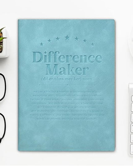 Difference Maker Notebook, Office Gifts for Coworkers Leader Boss Teacher, Employee Appreciation Journal Notebook Gift