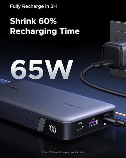 UGREEN Power Bank 25,000mAh 145W Laptop Portable Charger, Nexode 3-Port USB C PD Battery Pack, for MacBook Pro/Air, Dell XPS, iPhone 17/16/15/14, Galaxy S24, Steam Deck, iPad, and More