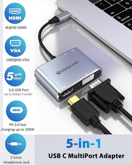 USB C Hub MultiPort Adapter