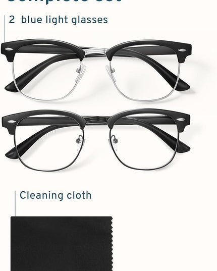 racico Computer Blue Light Blocking Glasses Blue Light Glasses Men Women, Anti Blu-Ray Gaming Glasses Lenses