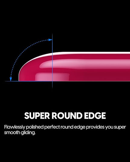 Superglide Glass Mouse Skates for Logitech G Pro X Superlight (Type-S, Magenta) - Polished Edge, Ultra Smooth Glide, Compatible with Glass Mousepads, Durable Gaming Feet