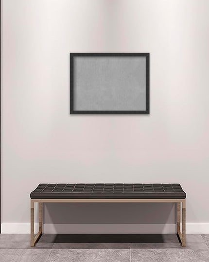 Amanti Art Black Framed Magnetic Board 20x26 Medium Vision Board for use with Magnets, 100% Metal Sheet to Display Items as Office Decor or for Home Organization in mudroom, Kitchen or Kids Room