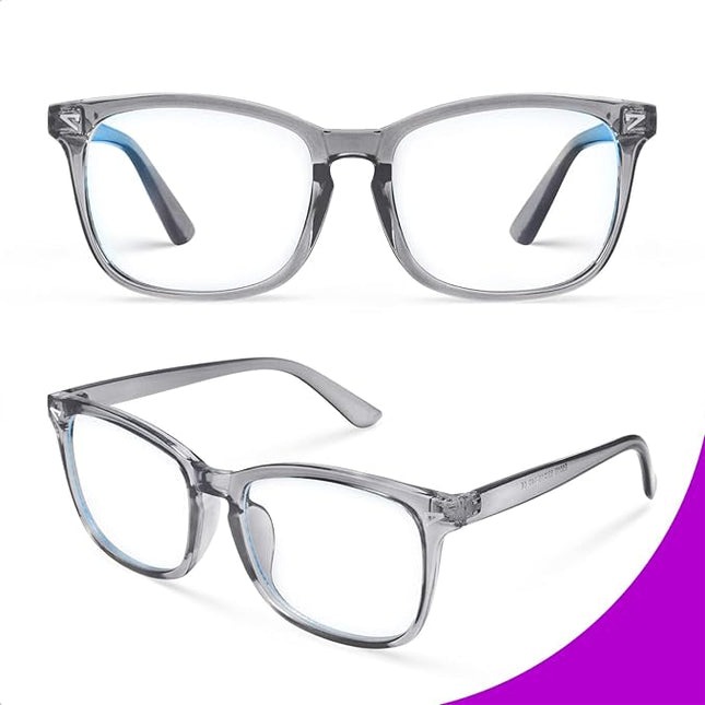 VISOONE Blue Light Blocking Glasses Square with Anti Computer Glare for Gaming Women and Men MONTANA