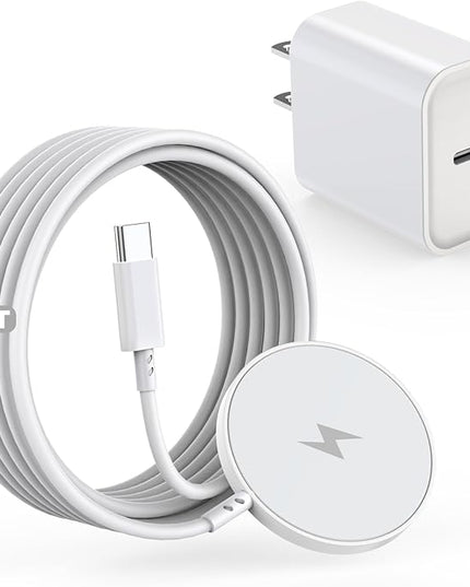 [Apple MFi Certified]Magnetic Wireless Charger for iPhone 17 16 15,10FT Fast Mag Safe Wireless Charging Pad with 20W USBC Charging Block for iPhone 17/Air/16 Pro Max/16 Pro/15/14/13/12,AirPods 3/Pro 2