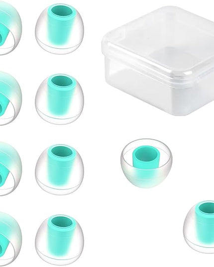 5 Pairs KBEAR 07 Ear Tips, KINBOOFI Silicone IEM Eartips, KZ Earbuds Eartips for KZ ZST ZS10 PRO AS10 ZSN ZSN ZSN PRO X ZSN PRO ZAR ZS10 PRO X Wired Headphone (Blue,M+/M+/M+,5 Paris)
