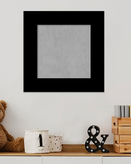 Amanti Art Black Framed Magnetic Board 17x17 X-Small Vision Board for use with Magnets, 100% Metal Sheet to Display Items as Office Decor or for Home Organization in mudroom, Kitchen or Kids Room