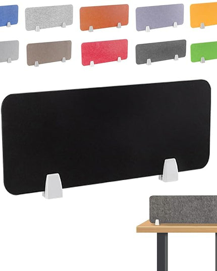 Felt-Covered Panels, soundproof Desk dividers, Removable Acoustic Desk partitions with Two Clips, Suitable for Installation as Privacy Screens in Offices, Studies, classrooms and librari A 11.8x15.8"