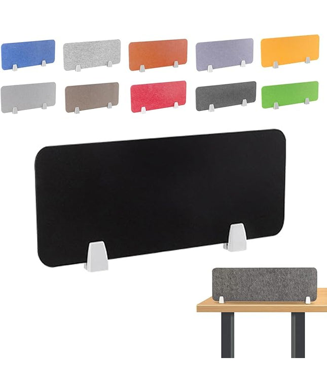 Felt-Covered Panels, soundproof Desk dividers, Removable Acoustic Desk partitions with Two Clips, Suitable for Installation as Privacy Screens in Offices, Studies, classrooms and librari A 11.8x15.8"