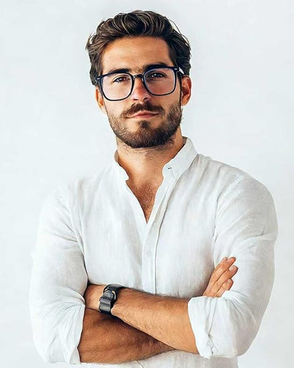 Siming Blue Light Blocking Glasses for Women and Men, Better Sleep, Black Frame，Simple and elegant