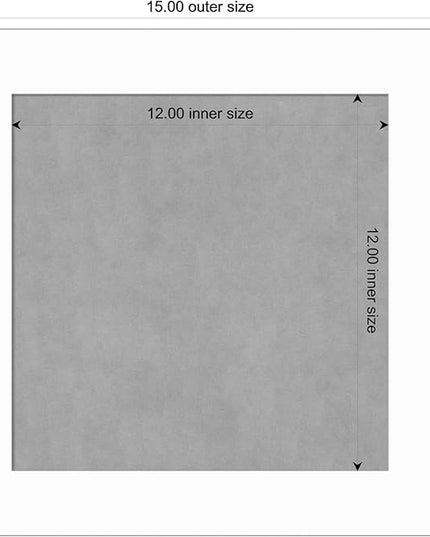 Amanti Art White Framed Magnetic Board 15x15 X-Small Vision Board for use with Magnets, 100% Metal Sheet to Display Items as Office Decor or for Home Organization in mudroom, Kitchen or Kids Room