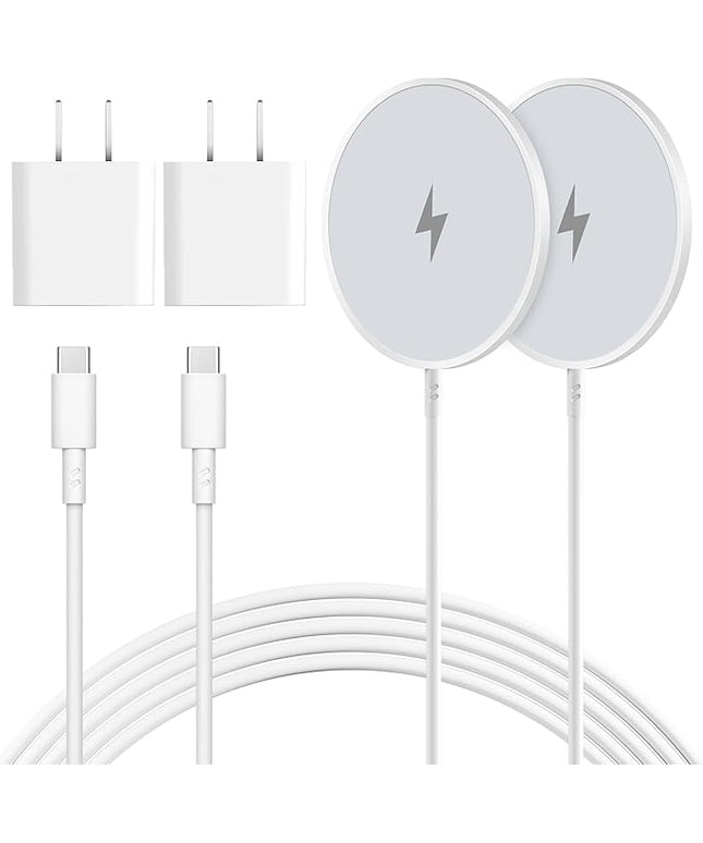 Magnetic Wireless Charger 2Pack Apple 10FT Magsafe Charger,Fast Mag-Safe Charging Wireless iPhone Charger Pad with Charging Plug for iPhone 16Pro Max/16Pro/16Plus/15Pro Max/15/14/13/12/AirPods3/Pro 2
