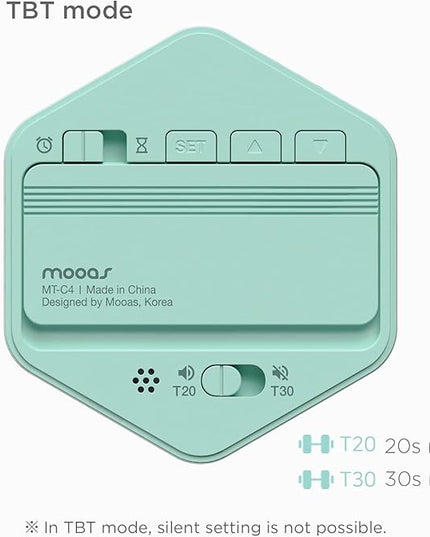 Mooas Multi-Hexagon Clock Cube, Digital Clock, Pomodoro Timer with Backlight 12/24H Count up & Countdown, Flip Timer, Various Time Presets - Ideal for Classroom, Gym, Office (Yellow)