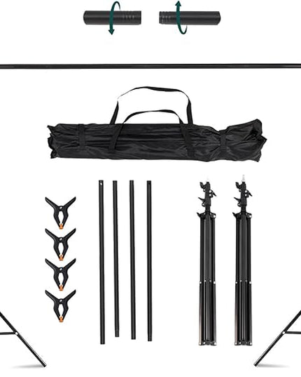 Kate Photo Backdrop Stand 10x8.5ft Adjustable Background Stand Kit for Photography (Indoor/Outdoor) and Party Decorations, Maximum Load 5kg/11lb