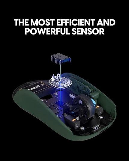 Pulsar Gaming Gears X2 v2 mini Wireless Gaming Mouse, Founder's Edition, Ultra Lightweight 1.80 oz (51 g), Symmetrical, Optical Switch, 2.4 Ghz 1 ms, 26000 DPI, PAW3395 Sensor (Mini, Wireless, Green)