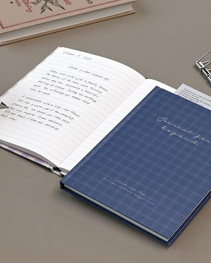Monolike Journal For Beyond Hardcover Lined Notebook, Navy - Hardcover, Academic, Journal, Diary, 112pages