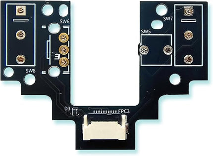 Hot-Swap Micro Switch PCB Kit for Logitech G Pro X Superlight 2 Lightspeed GPW4 Mice – ENIG Gold Pads, 6-Claw Clamps | Fix Double-Click & Customize Clicks