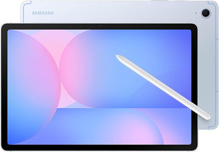 SAMSUNG Galaxy Tab S10 FE 256GB WiFi Android Tablet + Book Cover Keyboard Slim, Large Display, Long Battery Life, Powerful Processor, S Pen, US Version, 2025, 2 Yr Manufacturer Warranty, Blue