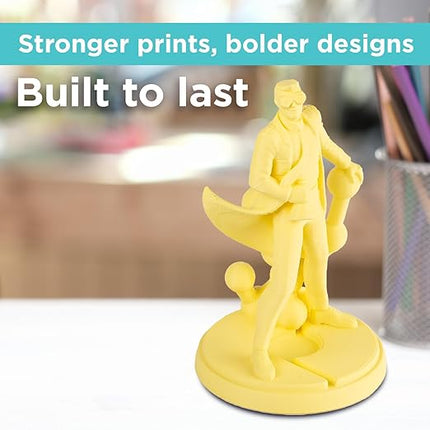 Polymaker PLA PRO Filament 1.75mm 1kg, Tough & High Rigidity Light Yellow 3D Printing Filament, PolyLite PLA PRO 3D Printer Filament 1.75mm, Print with Most 3D Printers