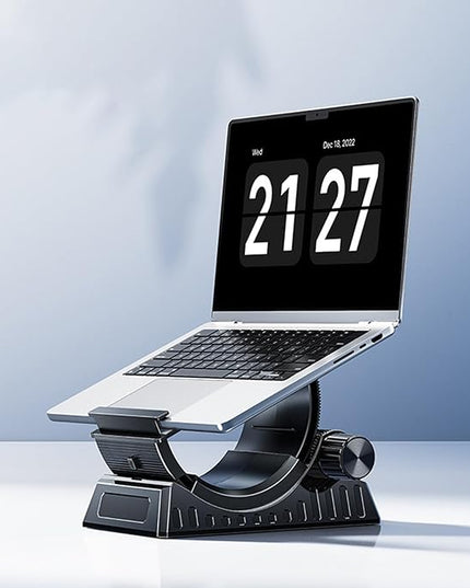 Adjustable Laptop Stand, Foldable Desk Support, C-Shaped Laptop Stand, Office Home Bed Desktop Tablet Couch Car Work Study, Portable Ergonomic for Efficient Work and Study Setup Lightweight