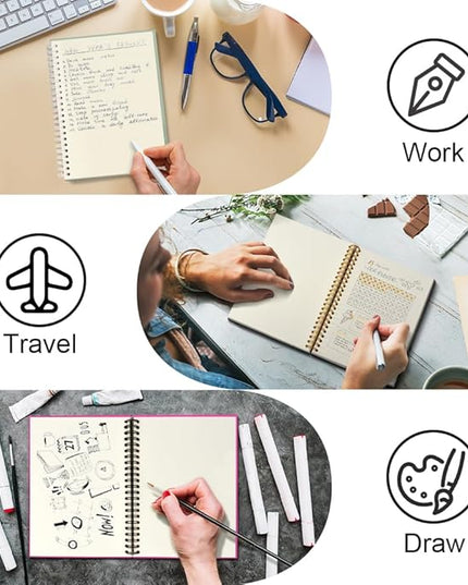 Msticey As For Me And My Team We Will Get It Done 160 Blank Pages Rose Red Hardcover Spiral Notebook, Appreciation Gifts for Women Manager Supervisor Leader Coworker Colleague, Funny Boss Day Gifts