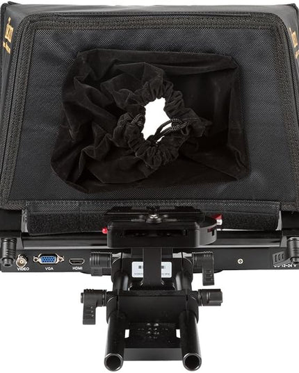 Ikan 12-inch Portable Teleprompter Kit, Adjustable Glass Frame, Easy to Assemble, Extreme Clarity (PT1200) - Black