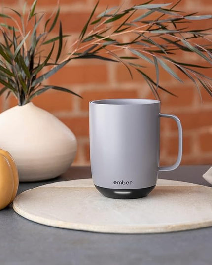 Ember Temperature Control Smart Mug 2, 14 Oz, App-Controlled Heated Coffee Mug with 80 Min Battery Life and Improved Design, GrayModel