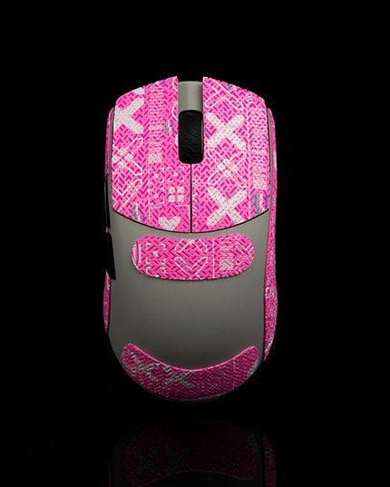 Grip Tape for Lamzu Atlantis Maya - Anti-Slip,Enhanced Control, Sweat Resistance,Improves FPS Gaming Grip & Mouse Protection [Pre-Cut] Printsteam Pink 0.5mm