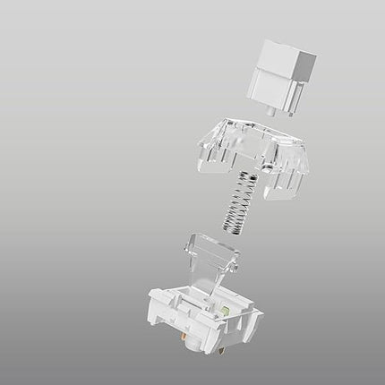 Kailh Box White Pro Switches for mx Mechanical Keyboard,3-Pin Thick Clicky/Firm Response/Gaming/RGB/Crisp Sound Switches(Box White Pro 108pcs)