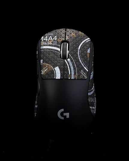 Grip Tape for logitech G Pro X Superlight 2 DEX (GPW4) - Anti-Slip,Enhanced Control, Sweat Resistance,Improves FPS Gaming Grip & Mouse Protection [Pre-Cut] M4A4 0.4mm