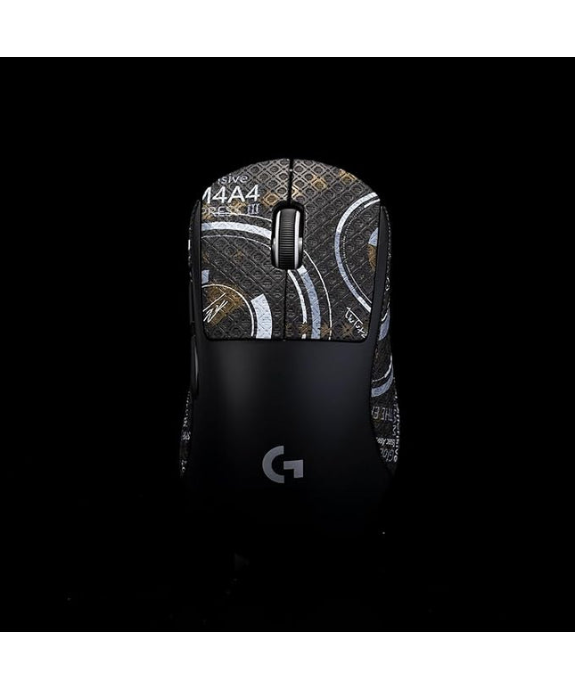 Grip Tape for logitech G Pro X Superlight 2 DEX (GPW4) - Anti-Slip,Enhanced Control, Sweat Resistance,Improves FPS Gaming Grip & Mouse Protection [Pre-Cut] M4A4 0.4mm