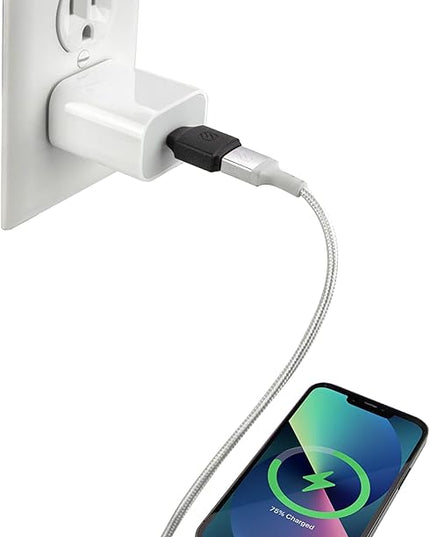 Scosche CAA2PK-SP Strikeline USB Type-A to USB Type-C Adapter 2-Pack – Black