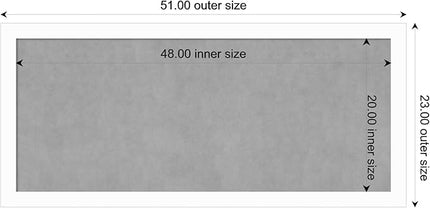 Amanti Art White Framed Magnetic Board 23x51 Oversize Vision Board for use with Magnets, 100% Metal Sheet to Display Items as Office Decor or for Home Organization in mudroom, Kitchen or Kids Room