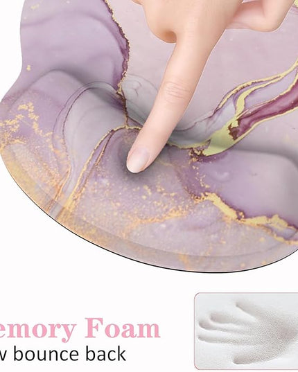 LATEEFAH Mouse Pad with Wrist Rest, 3-in-1 Gaming Mouse Pad, Keyboard Wrist Rest, Ergonomic Memory Foam Mousepad with Wrist Support for Computer Keyboard