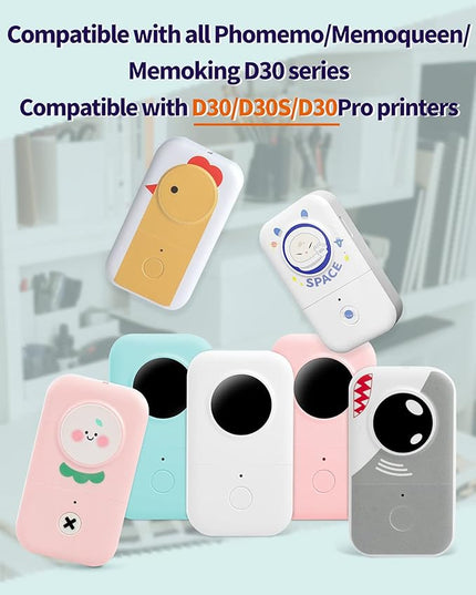 Phomemo D30 Cable Labels Colorful Waterproof Wire Cord Labels, (12.5mm X 74mm) 65 Labels/Roll, Tags Stickers Tear Resistant Flexible, Phomemo d30 Label Tape -Black on Blue Paper, 3 Roll