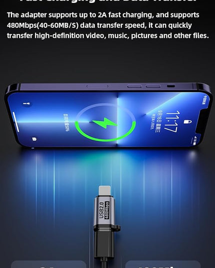 USB C to Micro USB/Mini USB/Lighting Adapter, Light-ning to USB C/Micro USB Converter, Micro USB 2.0 to Type C/Lighting/Mini USB Connector (8 Pack)