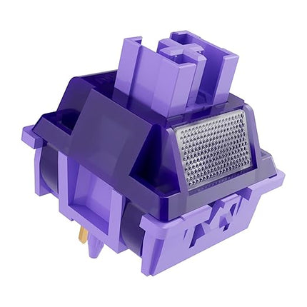Outemu Violet Pro Keyboard Switch with Dustproof Stem for Mechanical Gaming Keyboard,5-Pin 40gf Tactile Pre-Lubed Switches(108Pcs)