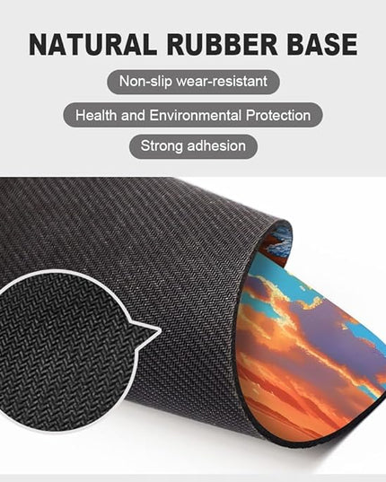 sea Wave Square Mouse pad, Texture, Waterproof, Anti Slip Rubber Base, Computer Mouse pad, Laptop Mouse pad