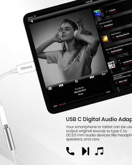 USB C to 3.5mm Headphone Jack Adapter for iPhone17/ iPhone 16/16 Pro/15/15 Pro/Pro Max/Plus, Type C Aux Audio Dongle Cable Cord Compatible with iPad, Samsung Galaxy S23/S23/S22/S21, MacBook（100 Pack）