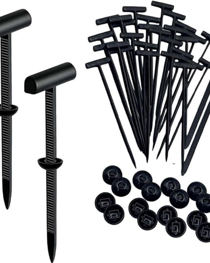 Nylon Universal Cable Tie Buckle, Upgrade Cable Tie Buckle Zip Tie, Zip Tie Style Clip, Multifunctional Nylon Cable Ties for Cars Daily Repair Bumper Clips (Black 50pcs)