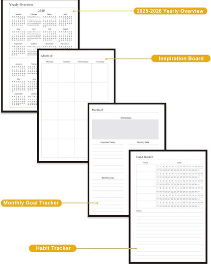 Academic Planner for 2026 or Anytime – A5 Undated Weekly Student Planner For Homeschool, High School, College & Nursing Students, 200 Pages, 5.8" x 8.5", Black