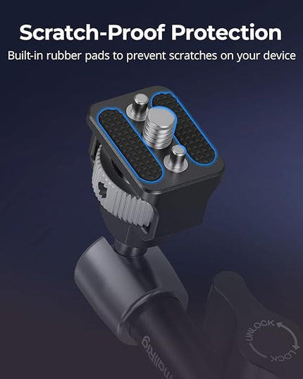 SMALLRIG 7'' Magic Arm with 1/4"-20 Screws & Spring-Loaded Pins, 1.5kg Load Capacity, 360° Dual Ball Head, Non-Slip Design for Cameras/Lights/Monitors/Mics/Phones – 5308