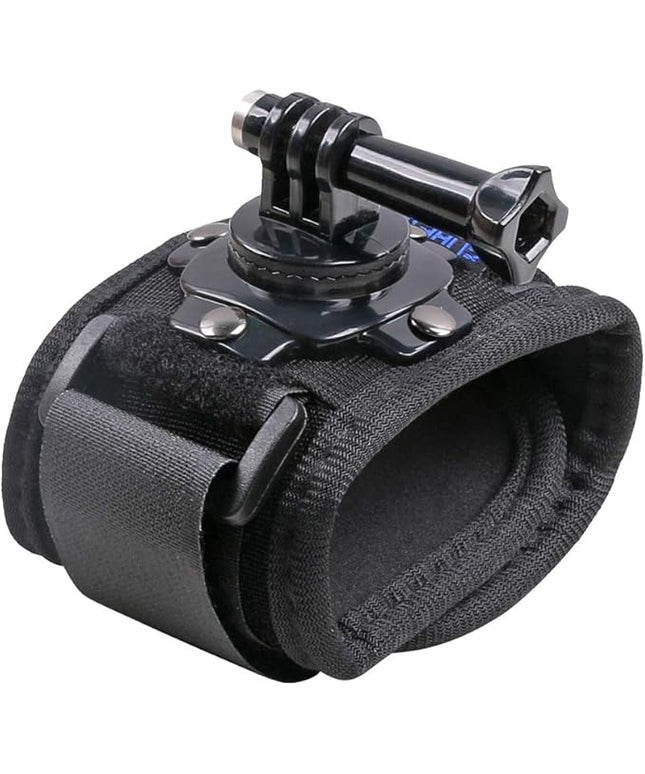 Wrist Strap Mount, 360° Rotating Arm Mount Strap Compatible with GoPro Hero 13/12/11/10/9/8/7//6/5 Black,DJI Action 6/5 pro/4/3,Insta 360 ONE R,AKASO/Campark and More Action Cameras