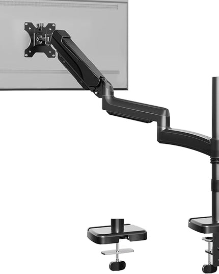Long Arm Monitor Mount, 13 to 32 inch Computer Desk Mount, Extra Long Adjustable Stand, Hold up to 19.8lbs, Tall Arm with Tilt, Swivel, Rotation, VESA 75/100mm