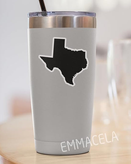 (3PCS) Texas State Map Stickers, US State Stickers - Waterproof Vinyl Decals for Tumblers, Water Bottles, Laptops, Books, Scrapbooks, Great for Texas Lovers 3 x 3 Inch
