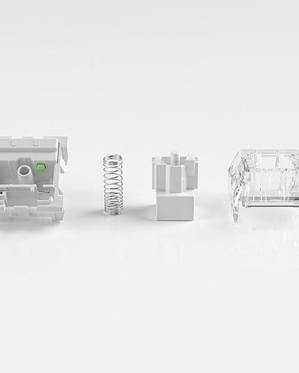 Kailh Box White Mechanical Keyboard Switches,3-Pin 45gf Clicky/Speed Typing/Gaming/Waterproof Switches(72Pcs,Kailh Box White)
